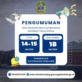 Pengumuman Libur dan Cuti Bersama